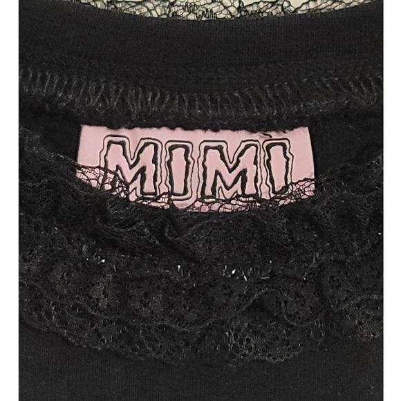 Mimi Wade Heart Palpatation Crewneck Long Sleeve Sweater Black Small 2/4 - Picture 9 of 11